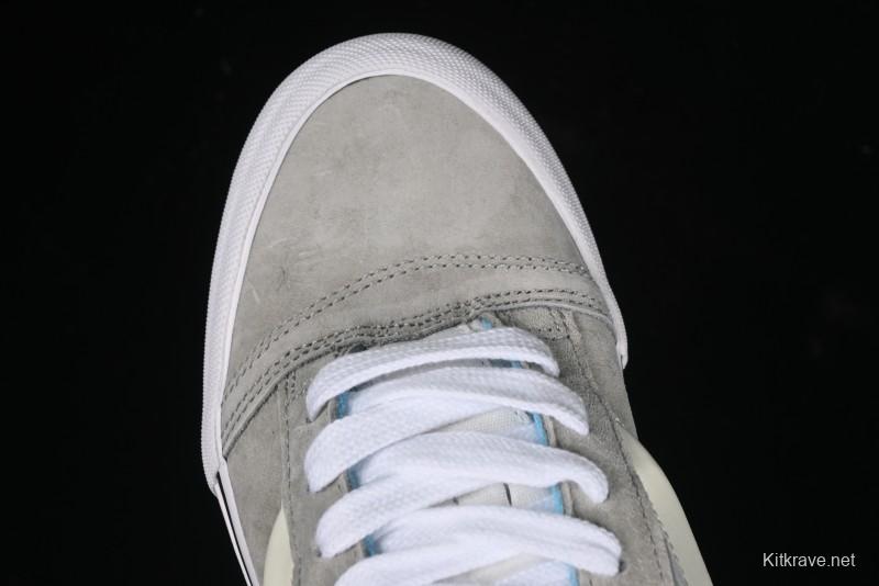 Vans Knu Skool Low-Top Retro Casual Vulcanized Slip-On Shoes in Grey Blue - VN000D6CCCZ