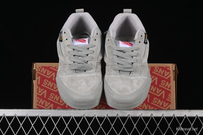 Vans Knu Skool Low Top Retro Casual Vulcanized Sneakers in Grey - VN000CRPBXC