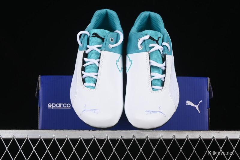 Puma Sparco Future Round Toe Lace-Up Leather Fabric Low-Top Lifestyle Casual Shoes - 307891-01