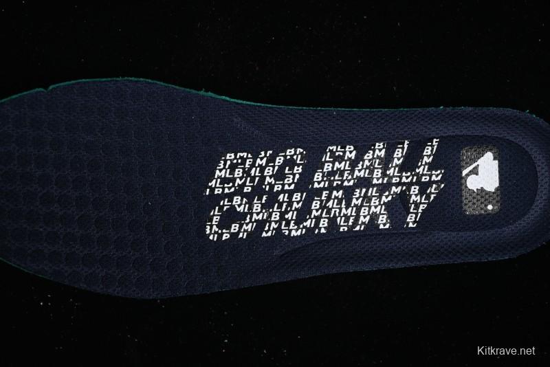 New York Yankees MLB Bigball Chunky Denim Monogram Platform Sneakers - 3ASHBDM4N43NYS