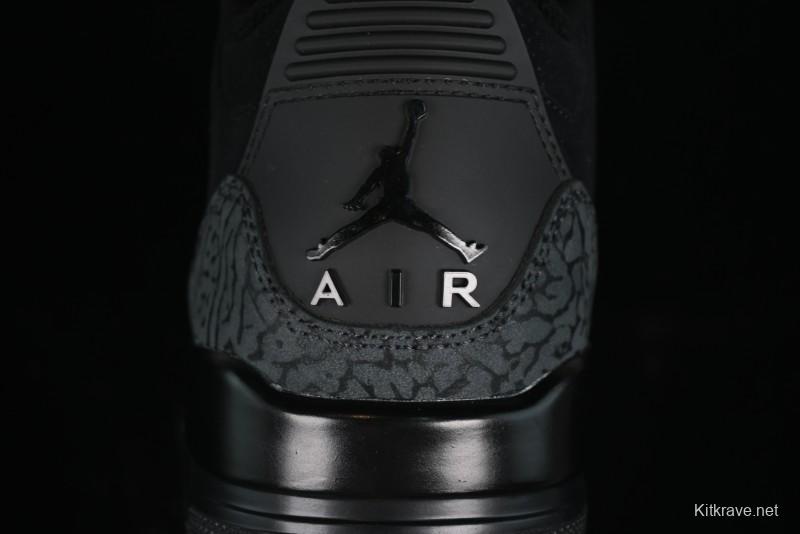 Nike Air Jordan 3 Retro Basketball Shoes in Midnight Black - CT8532-001