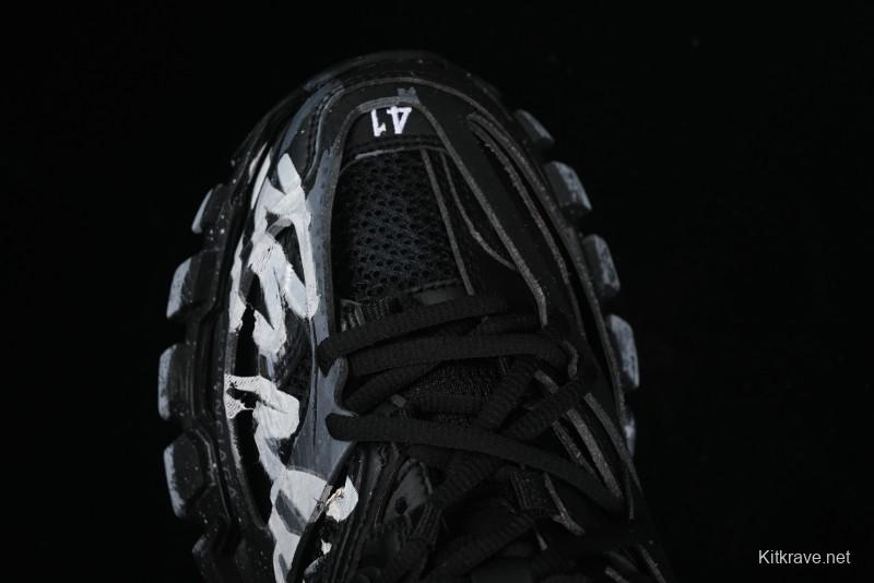 Balenciaga Track Sneaker with Transparent Heel Strap - WTRHW1090