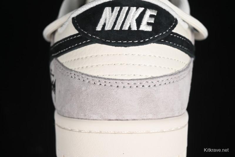 Nike SB Dunk Low Stussy Bandana Black Swoosh Anniversary Custom Low-Top Casual Skate Shoes - SJ2068-306