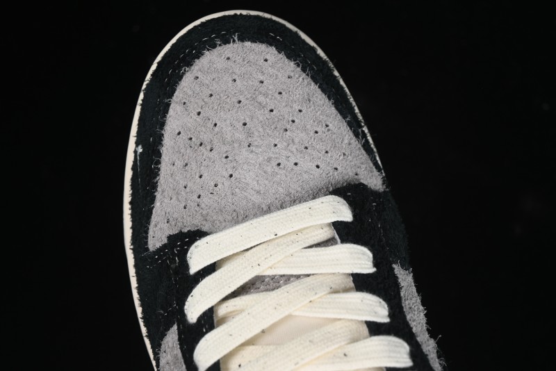Nike SB Dunk Low Stussy Series - Grey Black with Black Swoosh Anniversary Custom Low-Top Casual Skate Shoes - MM1089-028