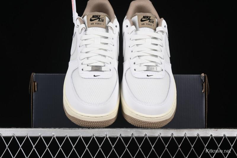 Nike Air Force 1 '07 Low Casual Sneakers with Full-Length Air Cushion - FZ5225-100