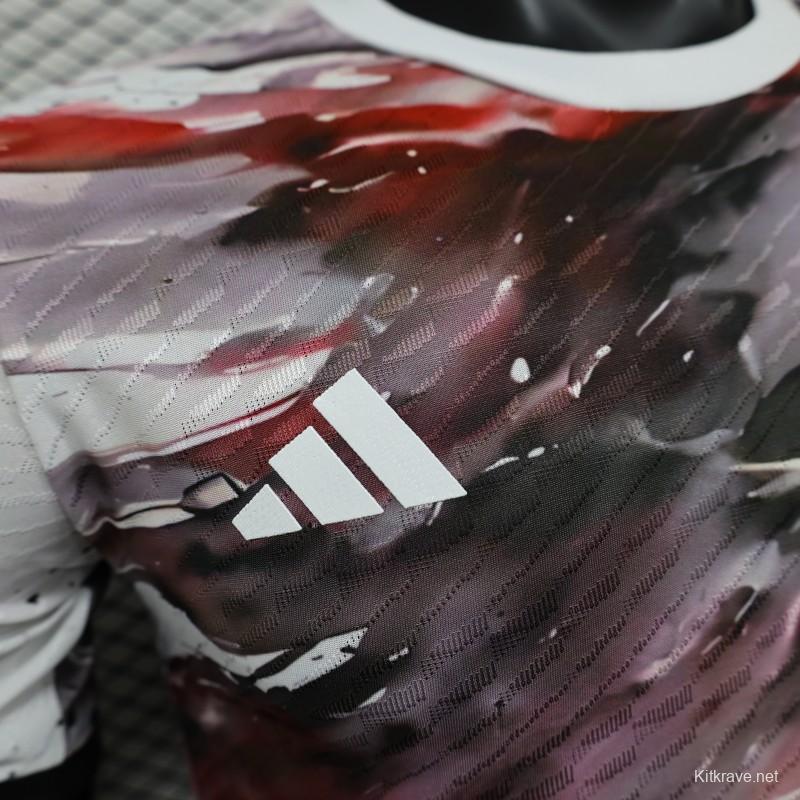 Player Version 2025 Japan National Team Black with One Piece Gear 5 Luffy Design Jersey