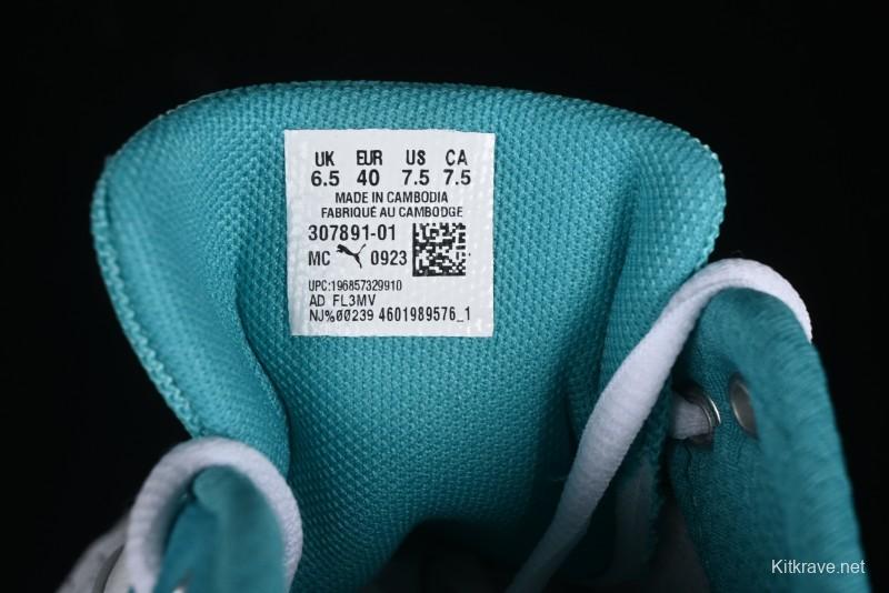 Puma Sparco Future Round Toe Lace-Up Leather Fabric Low-Top Lifestyle Casual Shoes - 307891-01