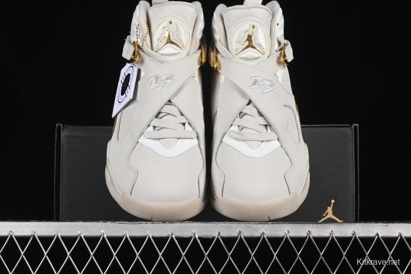 Nike Air Jordan 8 Retro "Champagne" Basketball Shoes Inspired by O'Brien Trophy - 832821-030