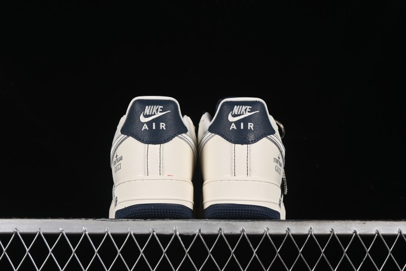Nike Air Force 1 '07 Low Gucci Stone Island Collaboration - Off White Graphite Low-Top Casual Sneakers - KK1988-013