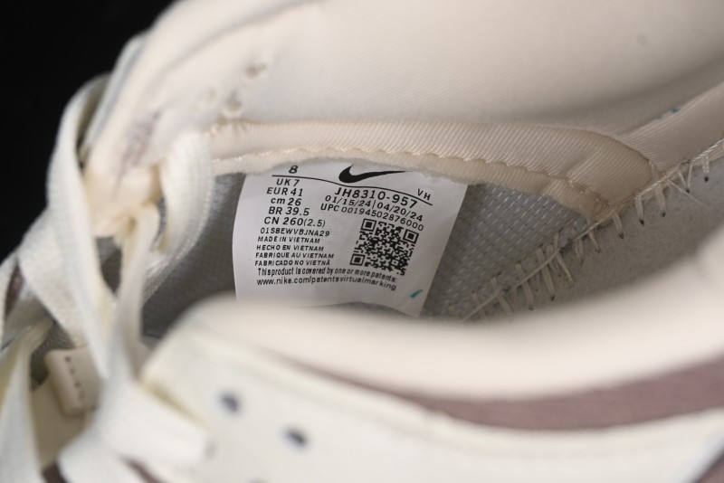 Nike SB Dunk Low LV Collaboration - Beige Denim Swoosh Anniversary High-End Custom Low-Top Casual Skate Shoes - JH8310-957