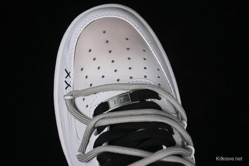 Nike Air Force 1 '07 Low Retro Street Spray Paint Anime Theme Maillard Style Casual Sneakers with Strap - ZH0316-039