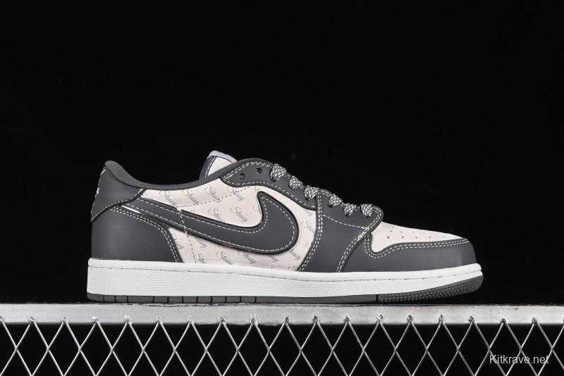 Nike Travis Scott x Fragment Design x Air Jordan 1 Low OG SP AJ1 Retro Sneakers - XZ3398-003