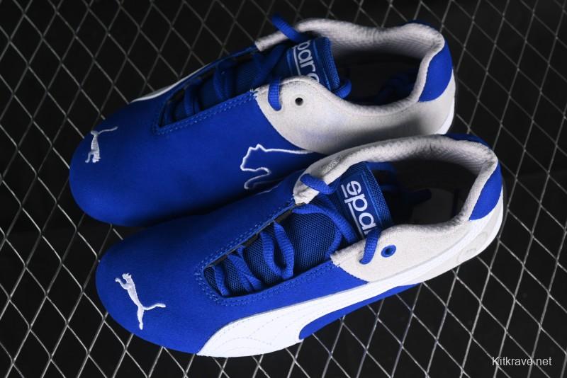 Puma Sparco Future Round Toe Lace-Up Leather Fabric Low-Top Lifestyle Casual Shoes - 307936-02