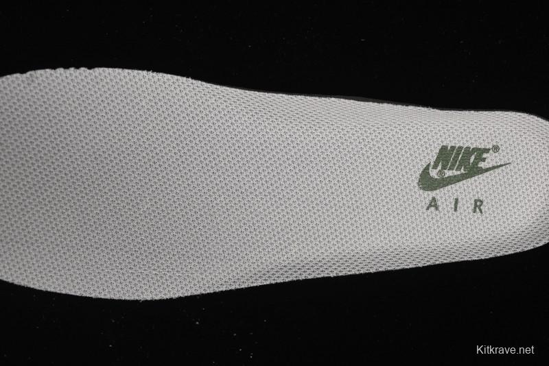 Nike Air Force 1 '07 Low Dior Collaboration - Beige Green Swoosh Low-Top Casual Sneakers - KK1988-010