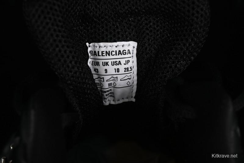 Balenciaga Defender Rubber Platform Sneakers Low-Top Combat Outdoor Shoes with Studded Design and Exaggerated Tire Tread Sole - W2RAG1081
