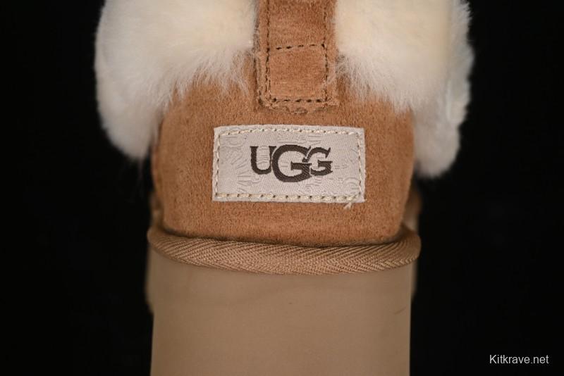 UGG Nita Platform Shearling Lined Winter Boots with Leather Upper - 1166733