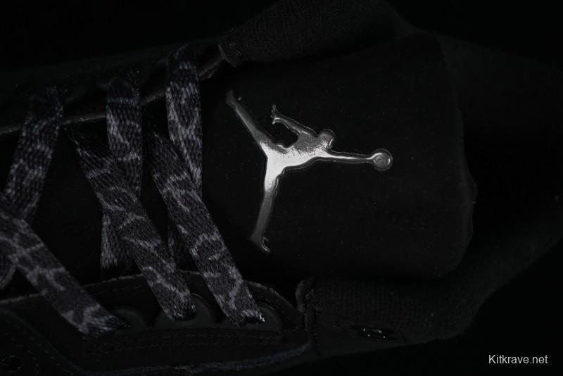 Nike Air Jordan 3 Retro Basketball Shoes in Midnight Black - CT8532-001