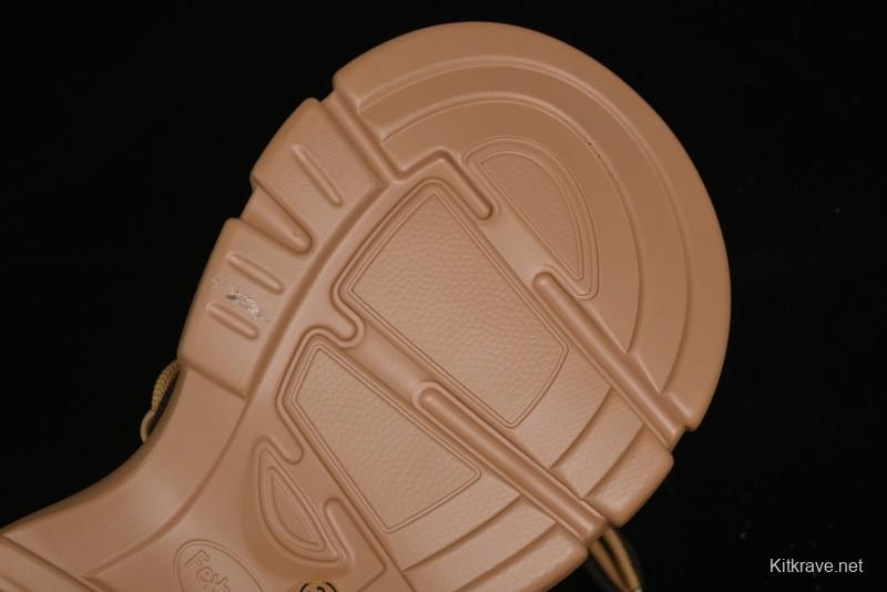 Ouder Retro Lace-Up Mid-Calf Warm & Thickened Platform Casual Snow Boots with Wool Lining - Oud024 Brown