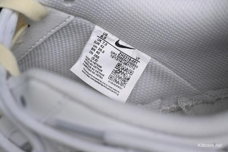 Nike Air Force 1 '07 Low Silver Hook Off-White Style Casual Sneakers - ZH0316-049