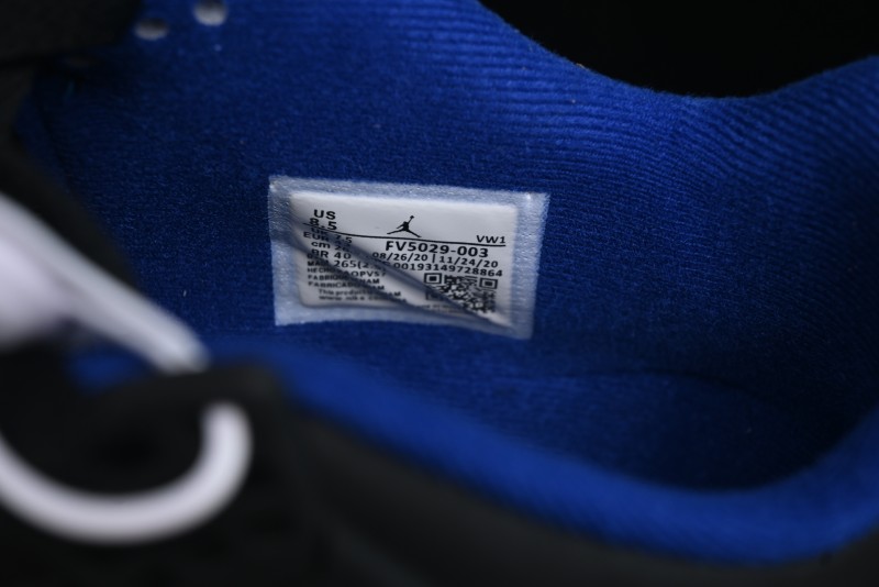 Nike Air Jordan 4 Retro Sneakers in Black, Blue and Neutral Grey - FV5029-003