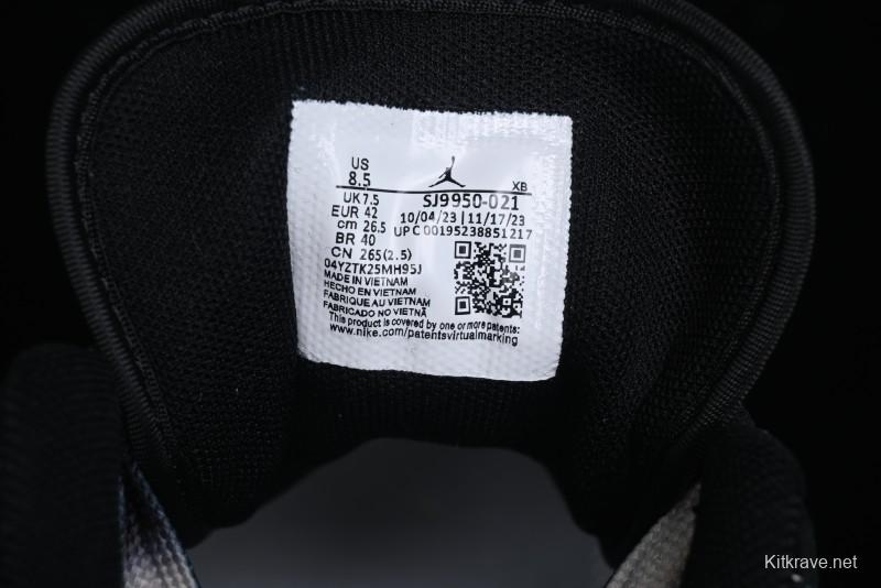 Nike Air Jordan 1 Low AJ1 Supreme Collaboration - Black White Two-Tone Retro Basketball Shoes - SJ9950-021