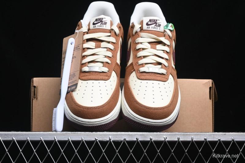 Nike Air Force 1 '07 Low Casual Sneakers with Full-Length Air Cushion - FQ8713-200