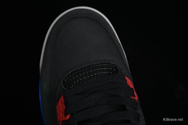 Nike Air Jordan 4 Retro Sneakers in Black, Blue and Neutral Grey - FV5029-003