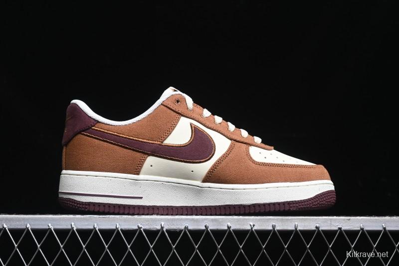 Nike Air Force 1 '07 Low Casual Sneakers with Full-Length Air Cushion - FQ8713-200