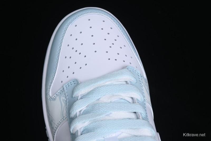 Nike Dunk Low Year of the Dragon Limited Edition Imperial Blue and White Porcelain Low-Top Casual Sneakers - DV0833-104