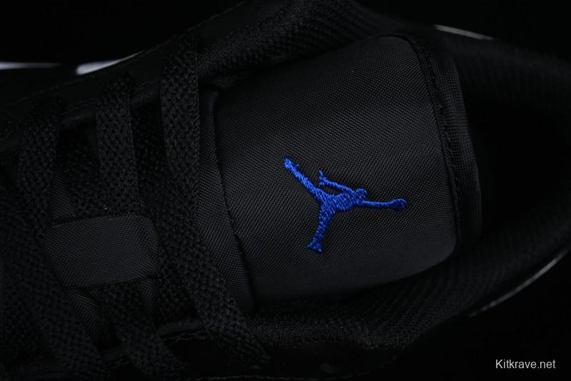 Nike Air Jordan 1 Low Retro Basketball Shoes Black Blue - 553558-042