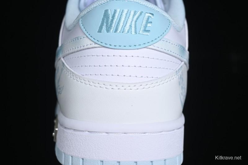 Nike Dunk Low Year of the Dragon Limited Edition Imperial Blue and White Porcelain Low-Top Casual Sneakers - DV0833-104