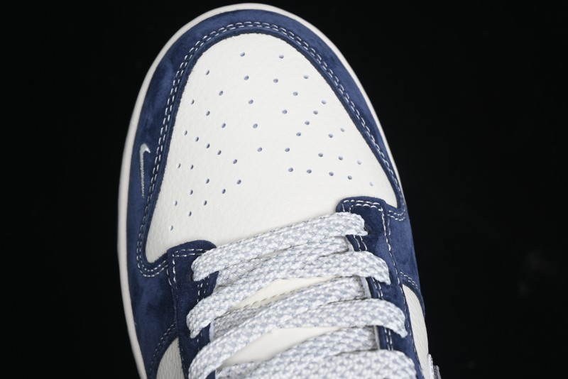 Nike SB Dunk Low The North Face Collaboration - Light Blue Grey Check Anniversary High-End Custom Low-Top Casual Skate Shoes - YX5066-251