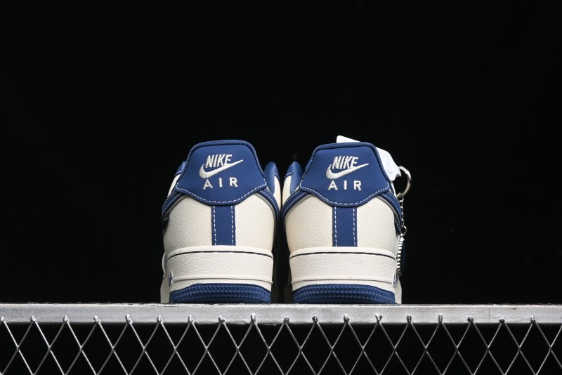 Nike Air Force 1 '07 Low Violent Bear Collaboration - Grey Beige Blue Low-Top Casual Sneakers - KK1988-017