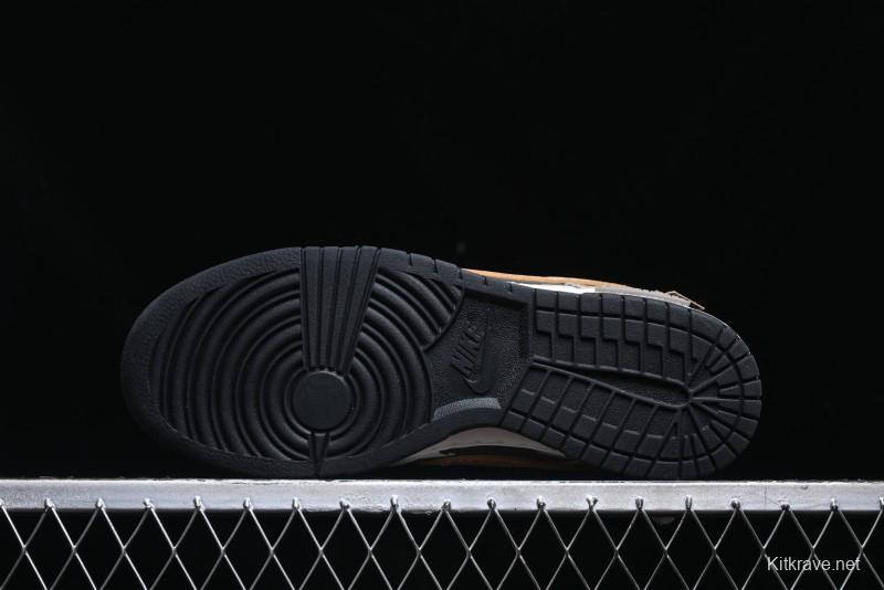 Nike Dunk Low Panda Prank Pioneer Knight Sandstorm Black Brown Low Top Casual Skate Shoes - DD1391-100