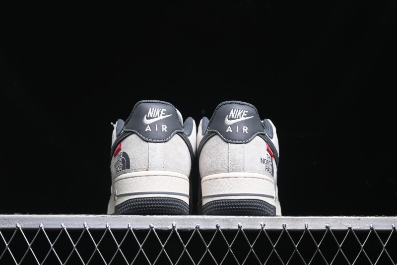 Nike Air Force 1 '07 Low Supreme The North Face Collaboration - Grey Black Red Logo - XZ6188-112