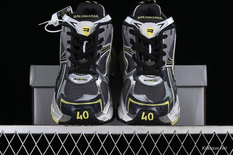 Balenciaga Runner Kith Four Color Retro Casual Sneakers - W3RMU1279