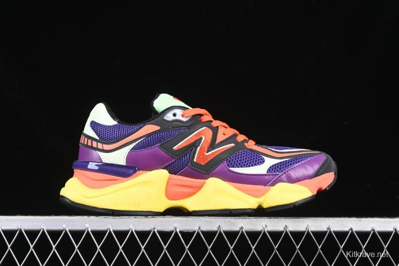 New Balance 9060 Retro Casual Running Sneakers with ABZORB Cushioning Technology - U9060NBX