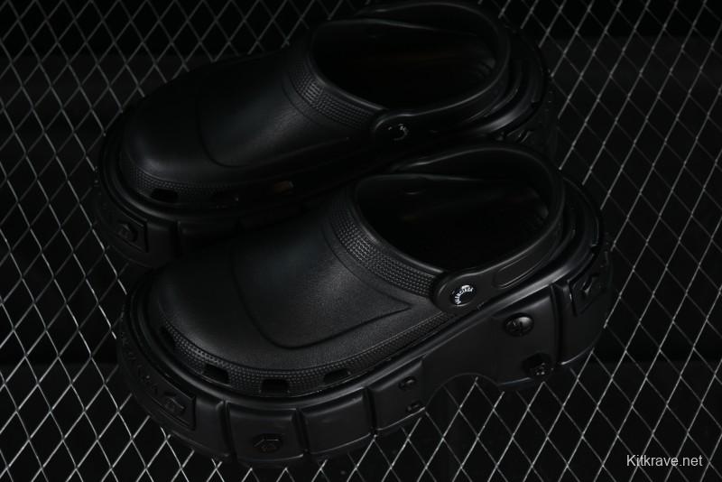 Balenciaga Hardcrocs Slide EVA Round-Toe Ultra Thick Sole Clog Sandals - W1S8N1010
