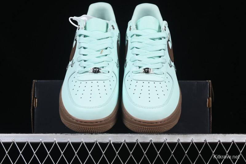 Nike Air Force 1 '07 Low Casual Sneakers with Full-Length Air Cushion - IB8894-329