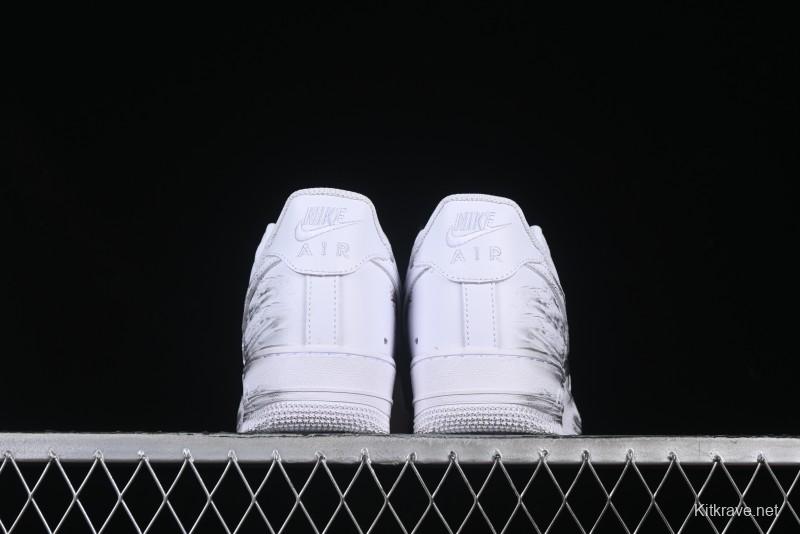 Nike Air Force 1 '07 Low Casual Sneakers with Chinese Ink Painting Design - ZH0316-062