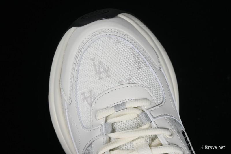 New York Yankees NY MLB Fast Ball Classic Monogram 24SS Retro Casual Running Shoes - 3ARNFSB4N07CRS