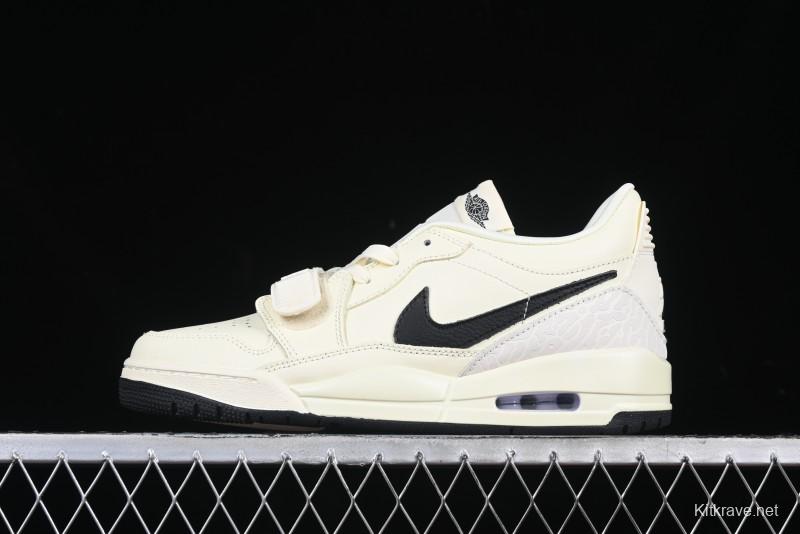 Nike Air Jordan Legacy AJ312 Low Top Sneakers with Velcro Strap and Triple Design - HV1807-101