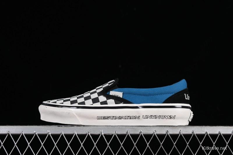 Vans Slip-On x Liberaiders Origami Checkerboard Low-Top Casual Sneakers - VN000V0SAPK