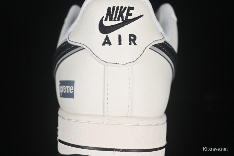 Nike Air Force 1 '07 Low Supreme Collaboration Two-Tone Beige Low-Top Casual Sneakers - XZ6188-362