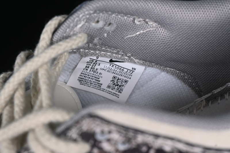 Nike SB Dunk Low Year of the Snake Series Snake Scale Black Swoosh Custom Low-Top Casual Skate Shoes - YX5066-272