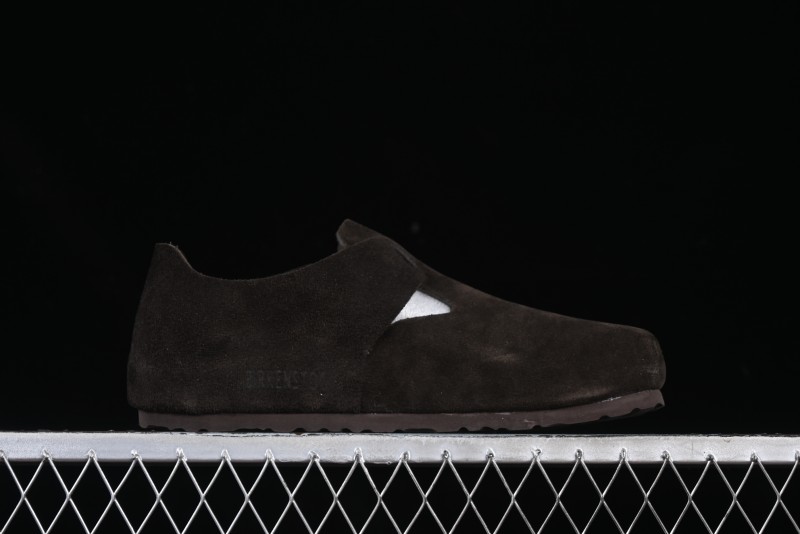Birkenstock London BS Unisex Slip-On Casual Shoes with Soft Suede Leather and Lambswool Insole - BS