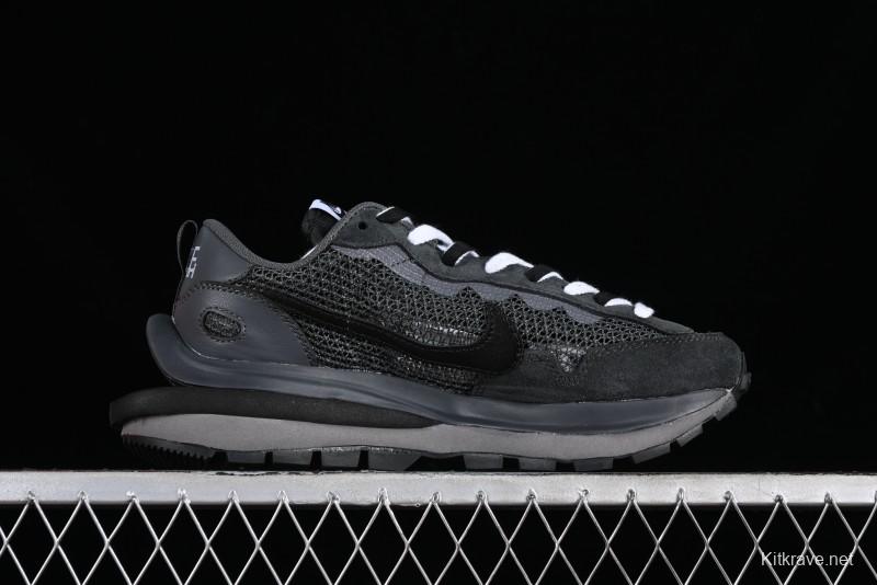 Nike Sacai VaporWaffle 3.0 Deconstructed Sneakers with Overlapping Swoosh and Double Tongue - CV1363-105