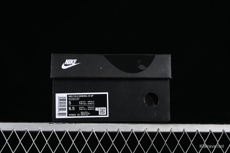 Nike Field General 82 Casual Sneakers with Classic Black and White Colorway - HF5603-101