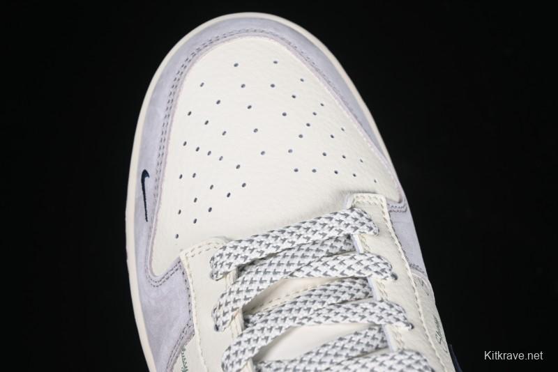 Nike SB Dunk Low Stussy Collaboration Blue Swoosh Gum Sole Anniversary Custom Low-Top Casual Sneakers - XS1086-012