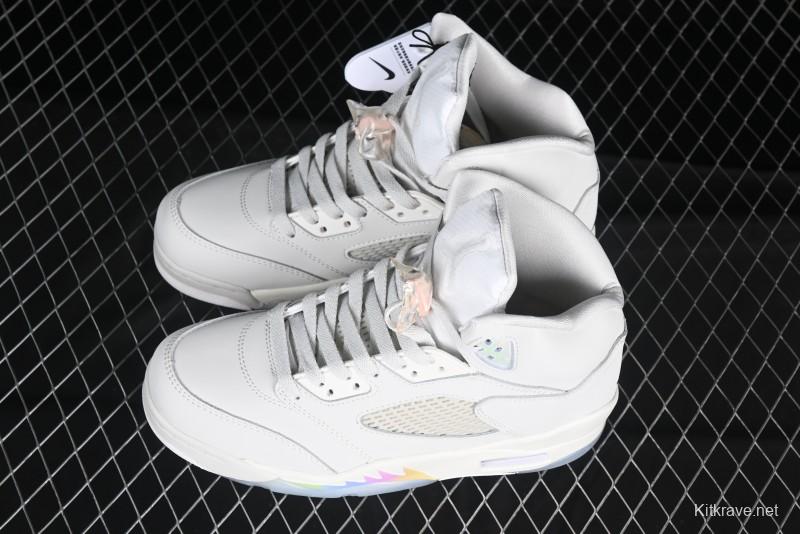 Nike Air Jordan 5 Retro Light Orewood Brown Snake Year Limited Basketball Shoes - HF3183-001